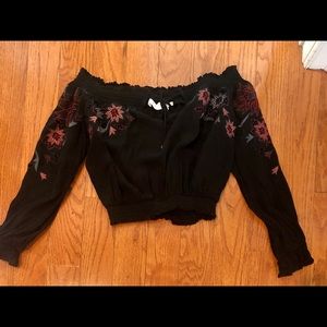 South moon under black crop top